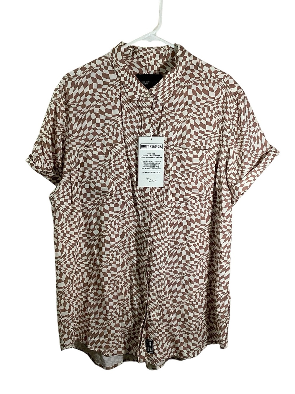 Wildfang Printed Button UpShort Sleeve Shirt